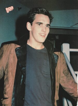 Matt Dillon Boy George teen magazine pinup clipping black t-shirt Bop pix