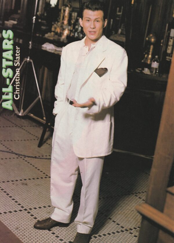 Tori Spelling Brian Austin Green Christian Slater teen magazine pinup clipping pink shirt All-Stars pix - Image 2
