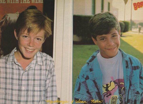 Sean Astin Mackenzie Astin teen magazine pinup brothers outside