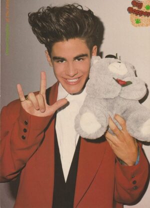 Damon Pampolina Patrick Swayze teen magazine pinup clipping The Party Bop pix