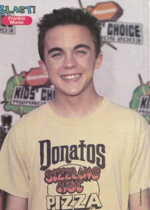 Frankie Muniz teen magazine pinup clipping preteen Kids Choice Awards Blast pix