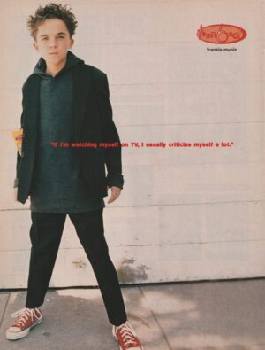 Frankie Muniz teen magazine pinup clipping preteen Teen Beat Modeling sneakers