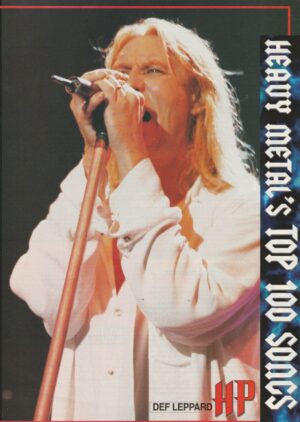 Def Leppard teen magazine pinup HP rocking white shirt stage pix