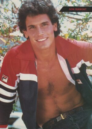 Don Diamont Kevin Blair teen magazine pinup clipping bare-chested open shirt Teen Machine