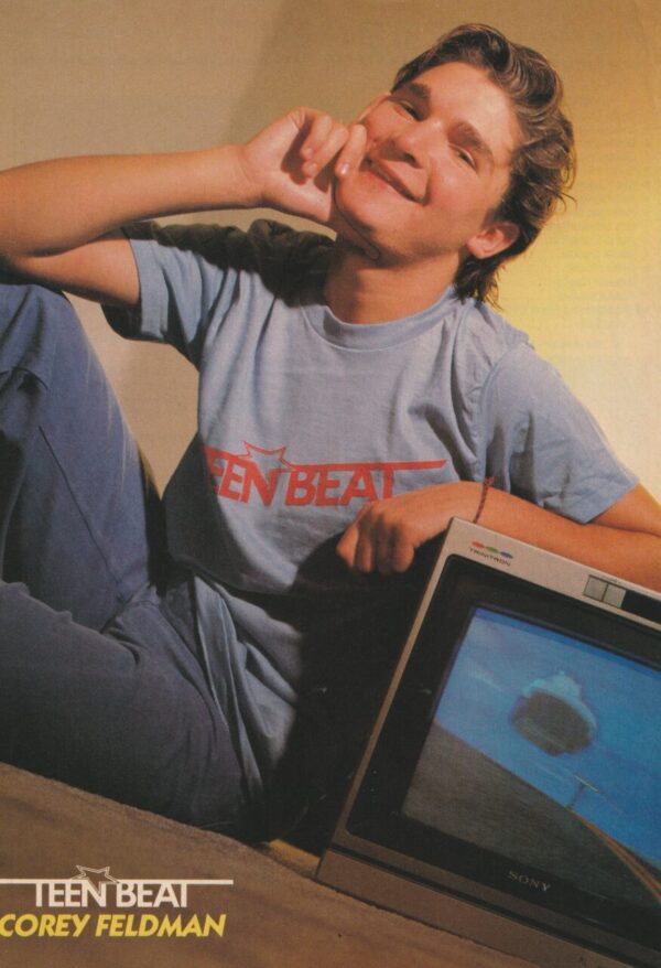 Corey Feldman teen pinup clipping Teen Beat t-shirt old tv pix