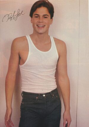 Rob Lowe Michael Pare Tom Berenger teen magazine pinup muscles Eddie and the Cruisers pic