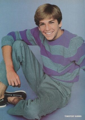 Timothy Gibbs Rob Lowe teen magazine pinup legs open modeling hot pose Teen Machine