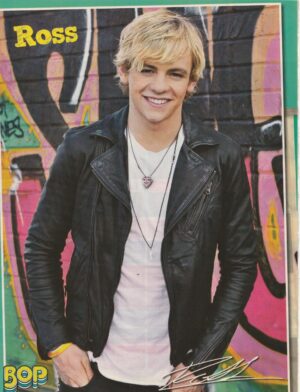 Ross Lynch teen magazine pinup clipping leather jacket full body Austin and Ally
