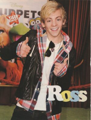 Ross Lynch teen magazine pinup clipping Muppets movie thumbs up Tiger Beat