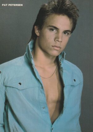 Glenn Scarpelli Pat Petersen teen magazine pinp Teen Machine open blue shirt Knot's Landing pix