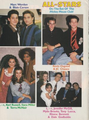 JC Chasez Nsync MMC Keri Russell Tony Luccs Jennifer Mcgill Maylin Brooks Rhona Bennett Dale Godbolldo Kevin Osgood Clain Carson Marc Worden teen magazine pinup All-Stars PC Quest
