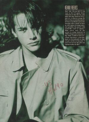 Keanu Reeves John Stamos teen magazine pinup clipping US mag