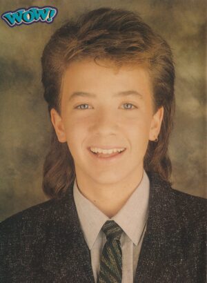 David Faustino Neil Patrick Harris teen magazine pinup Wow mag suit