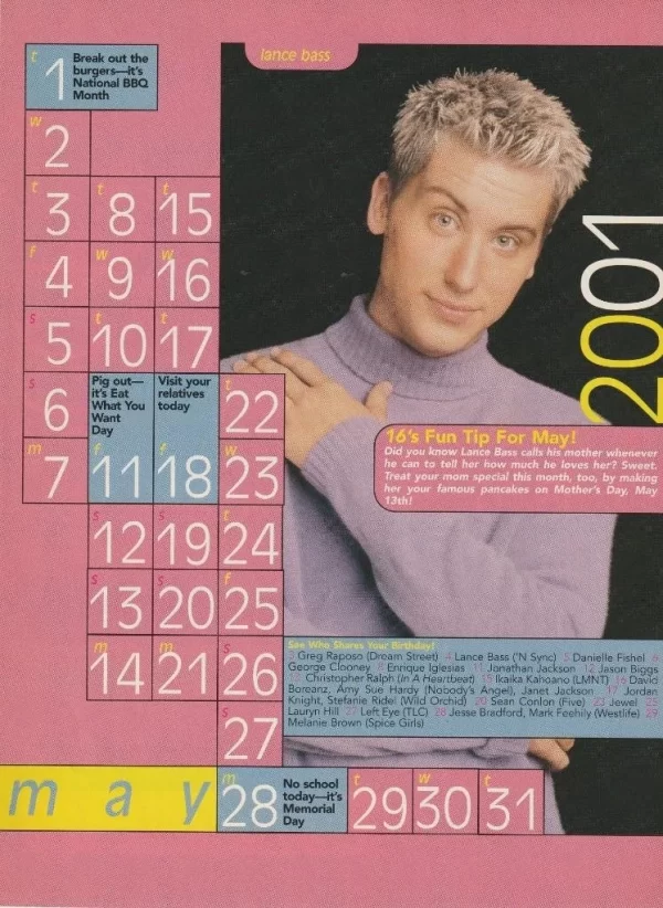 Sarah Michelle Gellar S Club 7 Lance Bass Nsync teen magazine clipping Rare pix - Image 2