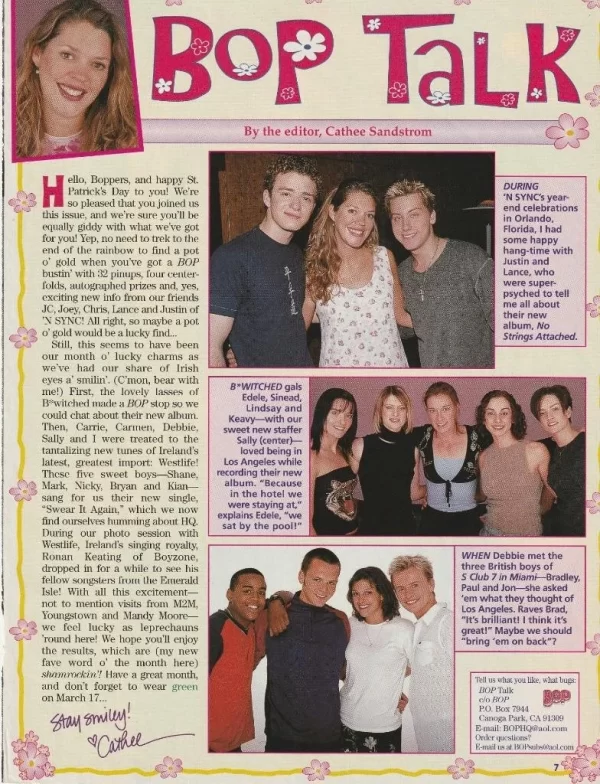 Sarah Michelle Gellar S Club 7 teen magazine pinup clipping Rare pix Buffy pix - Image 2