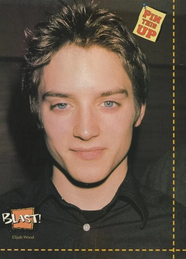 Elijah Wood Moffatts teen magazine pinup clipping older Blast headshot North pix