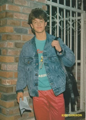 New Kids on the block Kirk Cameron teen pinup clipping Dream Guys red pants gate