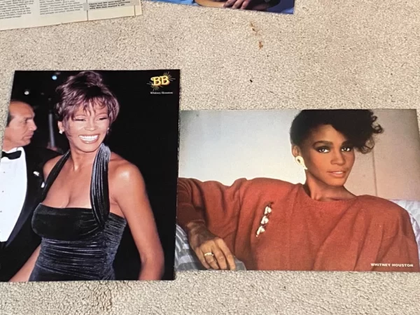 Whitney Houston teen magazine pinup clippings lot 90s Pop Star Rip Bop Teen Beat - Image 2