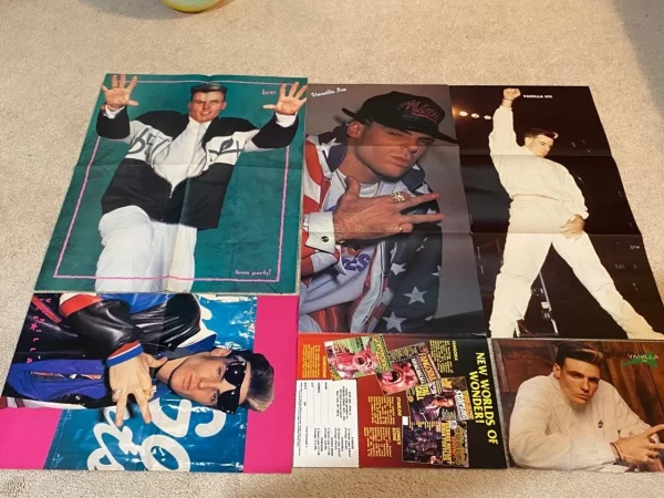 Vanilla Ice teen magazine pinup clippings lot 90s Rapper Bop Teen Beat posters - Image 2