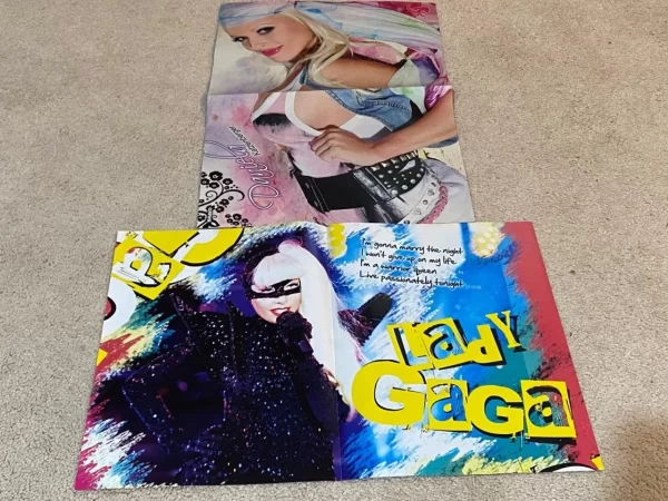 Vampire Diaries Lady Gaga Paul Wesley Ian Somerhalder teen magazine poster pix