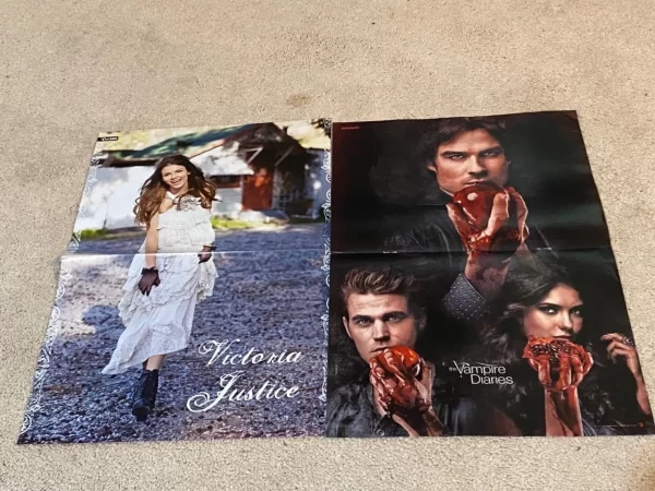 Vampire Diaries Lady Gaga Paul Wesley Ian Somerhalder teen magazine poster pix - Image 2