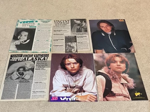 Vincent Kartheiser teen magazine pinup clippings lot 90s Bop Teen Beat pix young