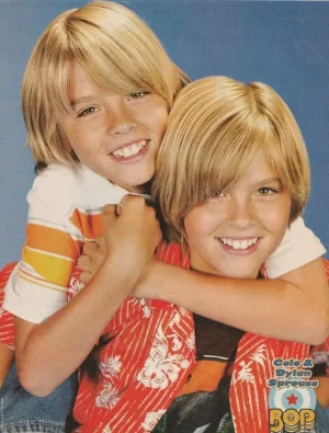 Dylan Sprouse Cole Sprouse Jo Jo teen magazine pinup clipping hugs Bop pix