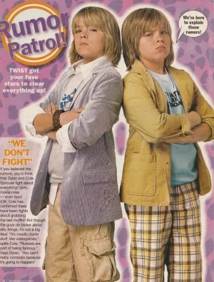 Dylan Sprouse Cole Sprouse teen magazine pinup clipping Suite Life Rumor Patrol