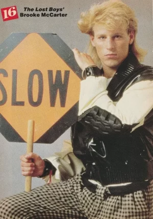 Brooke Mccarter Kiefer Sutherland teen magazine pinup clipping Lost Boys Slow