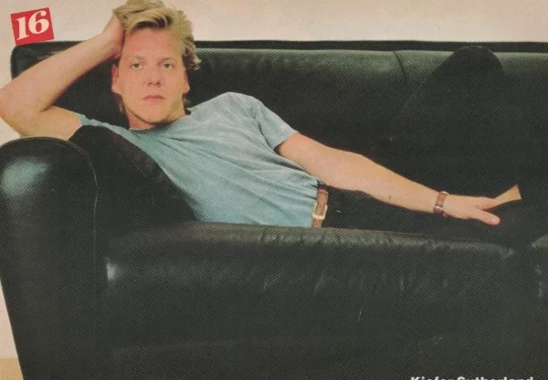 Brooke Mccarter Kiefer Sutherland teen magazine pinup clipping Lost Boys Slow - Image 2
