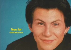 Christian Slater New Kids on the block teen magazine pinup clipping headshot Set