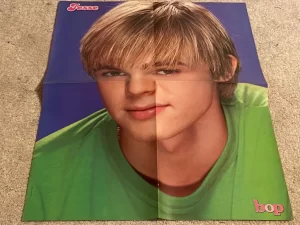 Jesse Mccartney Lindsay Lohan Dream Street teen poster clipping green shirt Bop