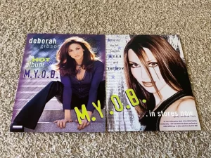 Debbie Gibson teen magazine pinup clippings MYOB add 80's pop star pix Bop