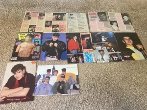 Jordan Knight teen magazine pinup poster clippings lot Tiger Beat Bop Teen Beat