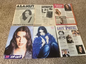 Alanis Morissette teen magazine pinup clippings lot Tiger Beat Teen Beat pix