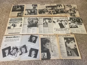 Duran Duran teen magazine pinup clippings lot Tiger Beat Bop Teen Beat Bop pix