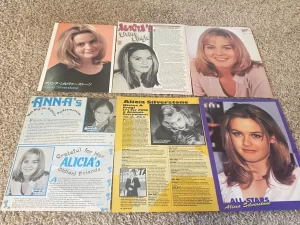 Alicia Silverstone teen magazine pinup clippings lot Tiger Beat Bop Clueless pix