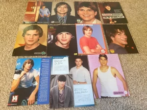 Ashton Kutcher teen magazine pinup clippings lot Tiger Beat Teen Beat pix