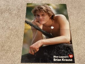 Brian Krause The Party Vanilla Ice teen magazine poster shirtless Blue Lagoon
