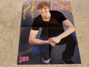 Selena Gomez Lucas Till teen magazine poster clipping vintage squatting Bop pix