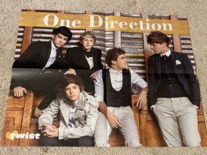 One Direction Justin Bieber teen magazine poster Liam Payne rare Twist