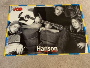 Hanson Spice Girls teen magazine poster clipping Super Pop couch rare