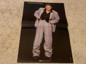 Jason Priestley teen magazine poster full body suit Beverly Hills 90210 RARE
