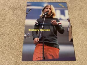 Zac Hanson Taylor Hanson teen magazine poster Authur Ash Kids Day Teen Beat 90's pop star