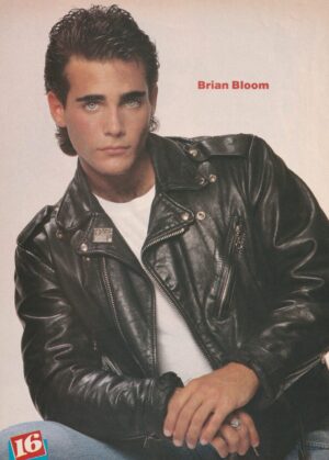 Chad Allen Brian Bloom teen magazine pinup clipping leather jacket 16 mag