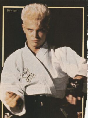 Billy Idol teen magazine pinup clipping serious camera pose pix rocker