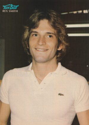 Rex Smith teen magazine pinup clipping bitting his lips Teen Beat pix