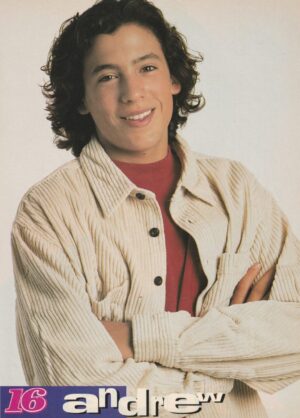 Andrew Keegan Jonathan Jackson teen magazine pinup clipping 16 mag blue shirt