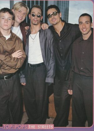 Backstreet Boys teen magazine pinup clipping Japan Top of Pops sun glasses pix