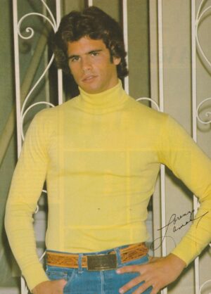 Lorenzo Lamas teen magazine pinup clipping yellow shirt jeans Teen Beat pix